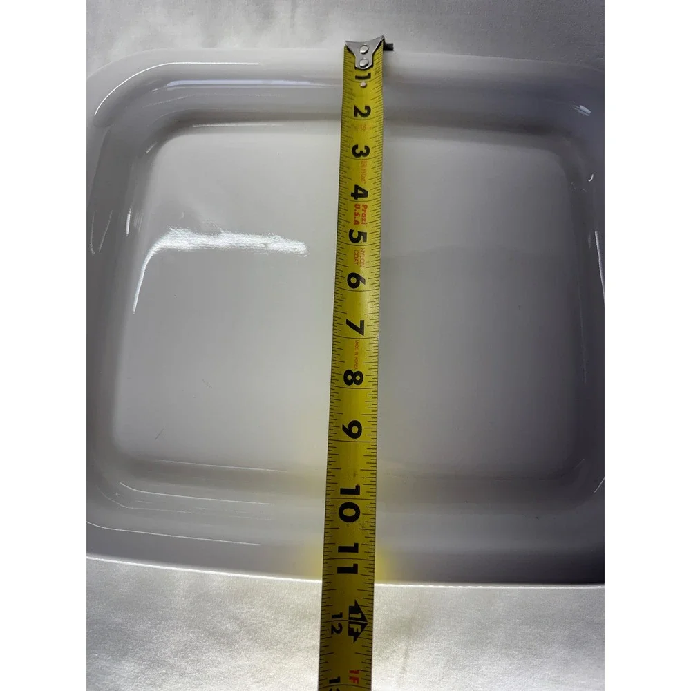 Corning Ware MW-3 Microwave Browner Grill White Rectangular Searing Pan 12x10